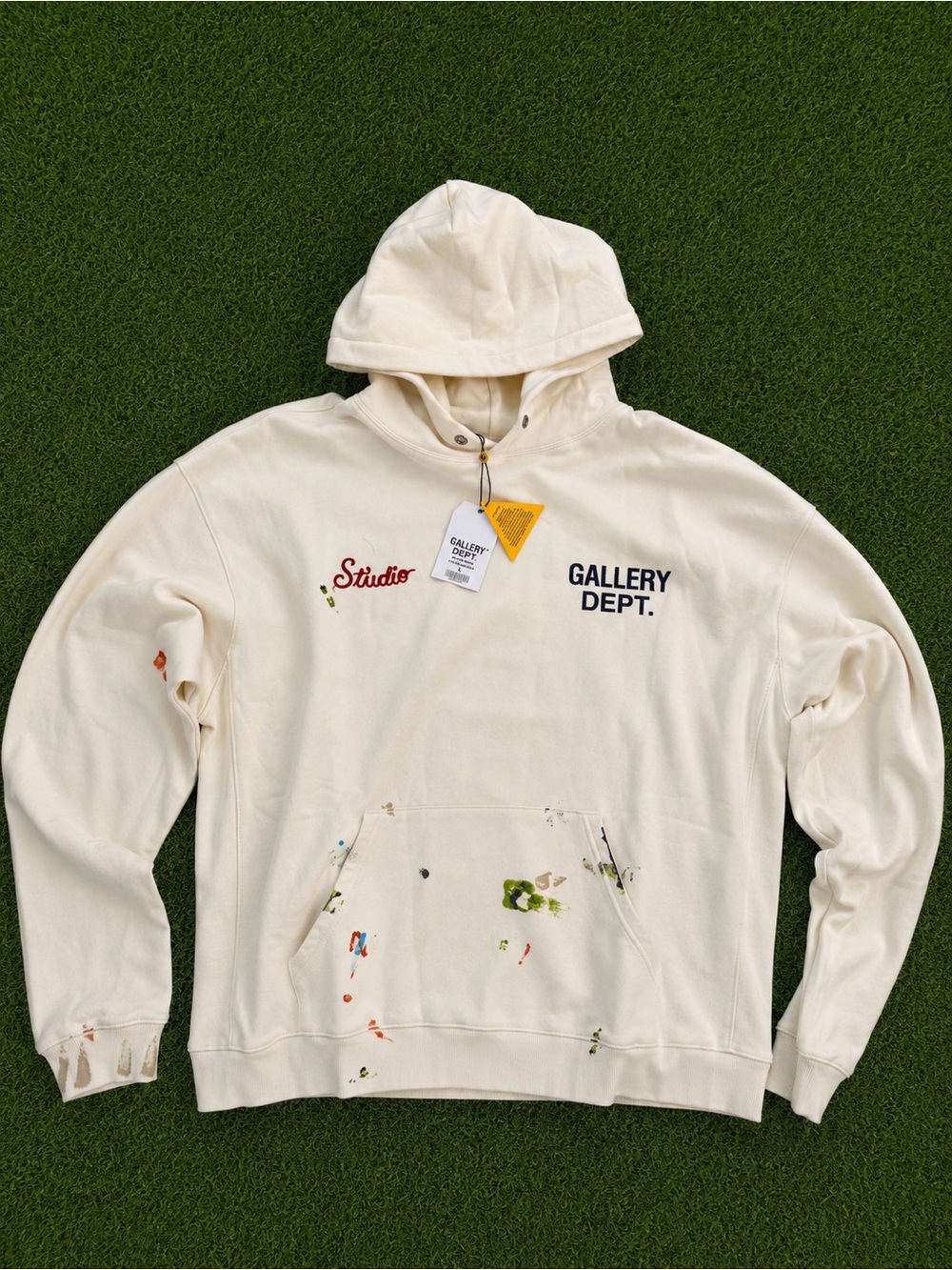 Gallery Dept Art On Display Courtesy Of Josué Thomas Cream Hoodie Size L